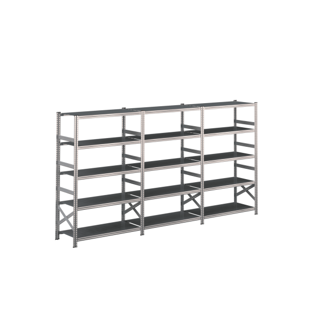 Lagerreol 3 fag  H: 1972 mm  Vlg selv dybde og lngde