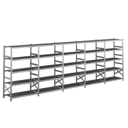 Lagerreol 5 fag  H: 1972 mm  Vlg selv dybde og lngde