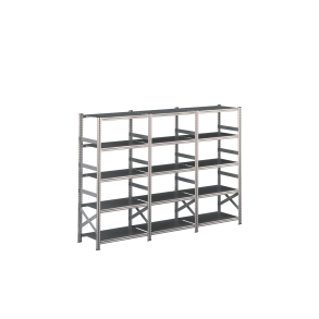 Lagerreol 3 fag  H: 1972 mm  Vlg selv dybde og lngde