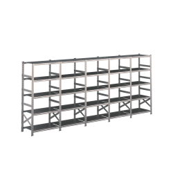 Lagerreol 5 fag  H: 1972 mm  Vlg selv dybde og lngde