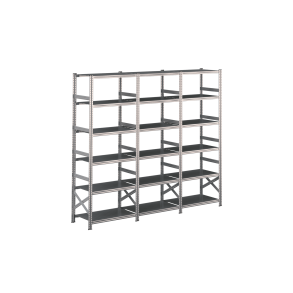 Lagerreol 3 fag  H: 2500 mm  Vlg selv dybde og lngde