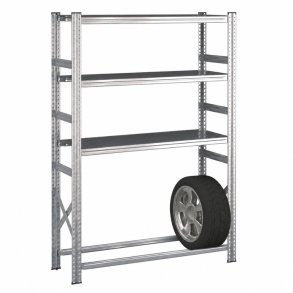 Kombireol med 3 hylder og 1 d�kniveau - H: 1972 mm, L: 1200 mm, D: 400 mm