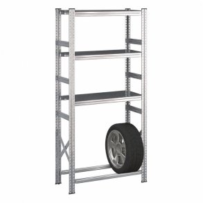 Kombireol med 3 hylder og 1 d�kniveau - H: 1972 mm, L: 900 mm, D: 400 mm