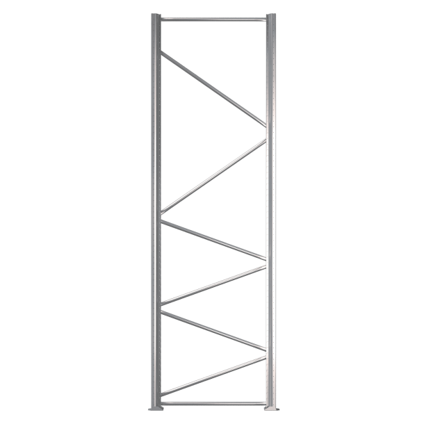 Pallestige inkl. gulvankre (10 ton)  H: 2500 mm, D: 1100 mm