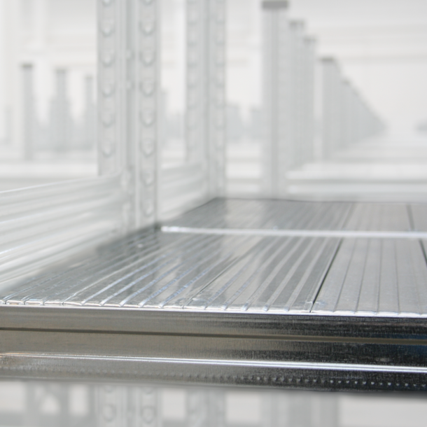 Hylde til lagerreol - L: 600 mm - Vlg mellem 5 varianter