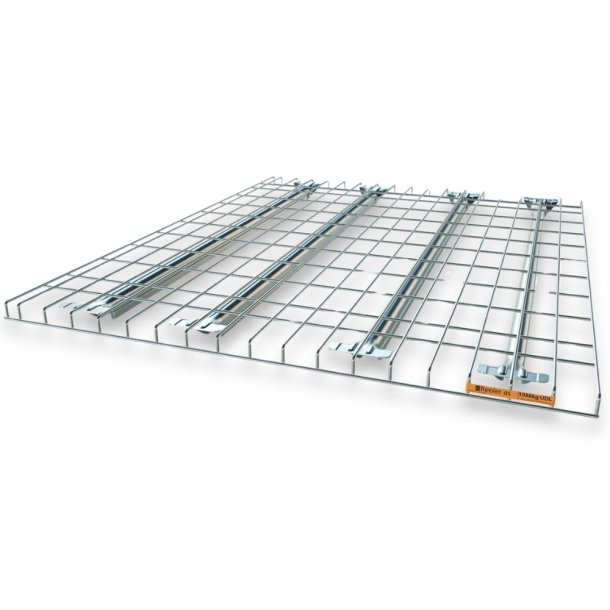 Nethylde 875x1100 mm - 1000 kg belastning, passer til pallereoler i dybde 1100 mm