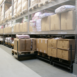 Palleudtr�k inkl. gulvankre � Gulvmodel, maks 750 kg, 70% udtr�k med udtr�ksl�s