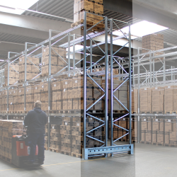 Pallestige inkl. gulvankre (10 ton) � H: 2000 mm, D: 1100 mm