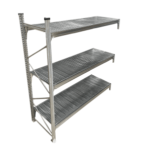 Storfagsreol flgefag med 3 hylder  H: 2000 mm, L: 1800 mm  2 dybdevarianter