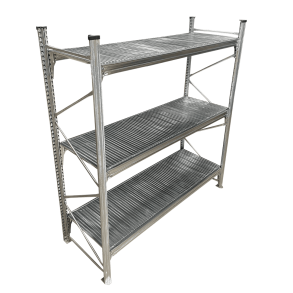 Storfagsreol startfag med 3 hylder  H: 2000 mm, L: 2400 mm  2 dybdevarianter