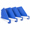 Deleplade i bl� plast - H: 200 mm - V�lg mellem 4 varianter