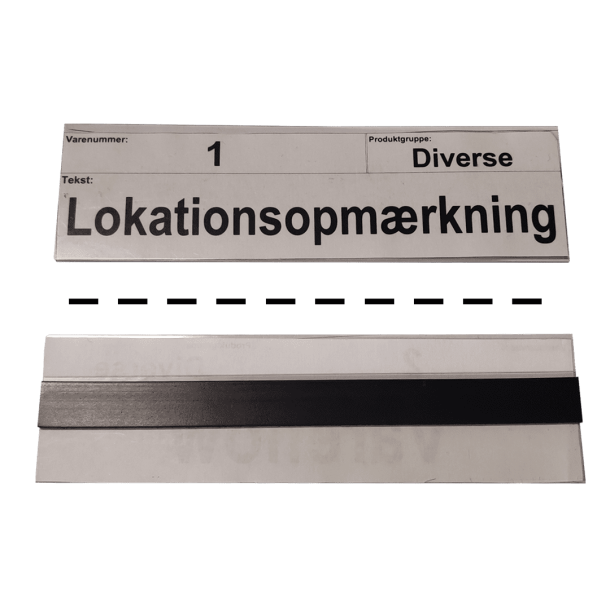 Magnetskilt til lokationsopmrkninger
